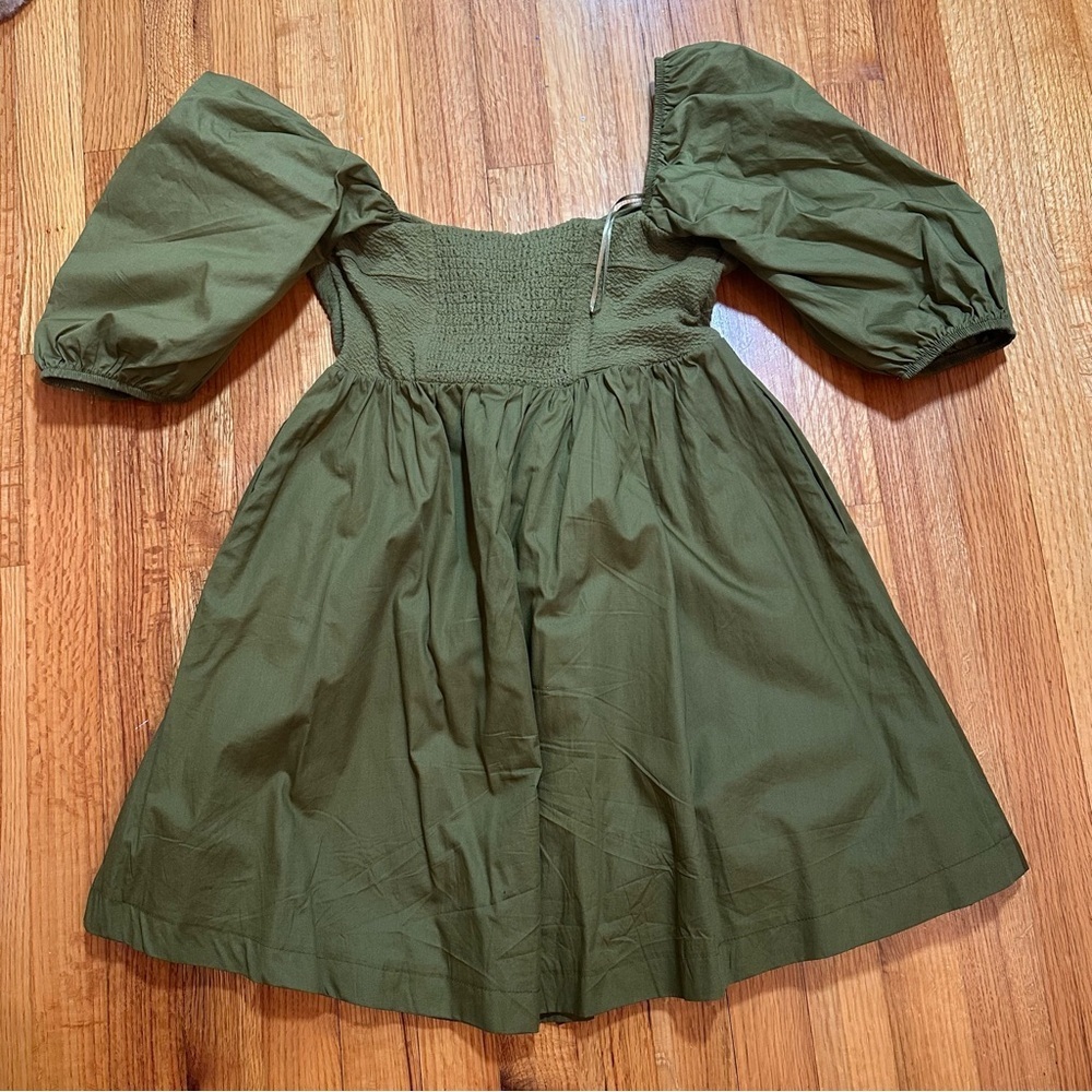 Anthropologie Maeve Puff-Sleeved Sweetheart Mini Dress. Size XS (b2) - Picture 8 of 11